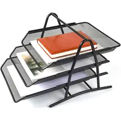 GENERICO - Bandeja Organizador Oficina Documentos Escritorio 3 Niveles