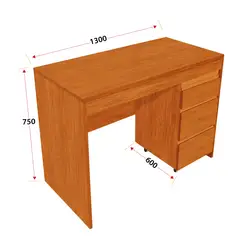 COEA - ESCRITORIO DE MADERA TORNILLO 1300x750x600