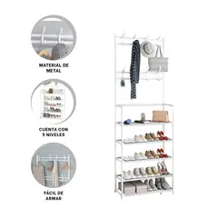 GENERICO - Pack3 Estante para Organizar en Blanco Y+Ligas de Regalo