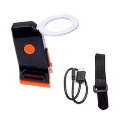 JAFI - Luz posterior LED circular USB NR108 NITEK para bicicleta