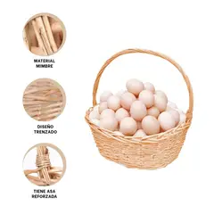 RYBIU IMPORT - Pack2 Canasta Funcional de 24x24x25cm Y+Ligas de Regalo