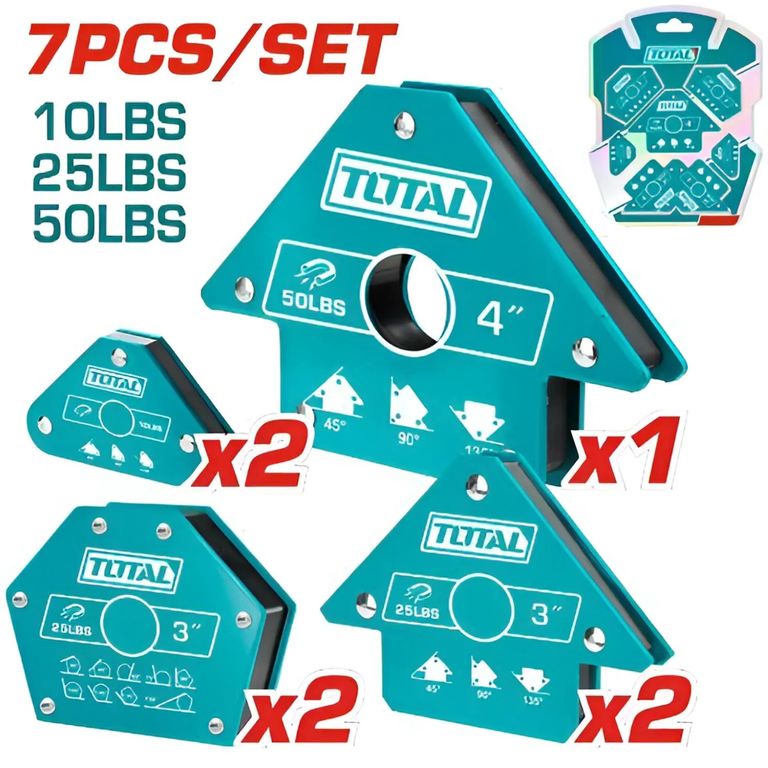 Set Soportes Magnéticos Para Soldar 7 Piezas - TAMWH7006
