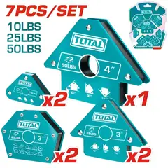 TOTAL TOOLS - Set Soportes Magnéticos Para Soldar 7 Piezas - TAMWH7006