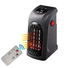 SEISA - Estufa Calentador Calefactor Eléctrico portátil 400W + Control Remoto