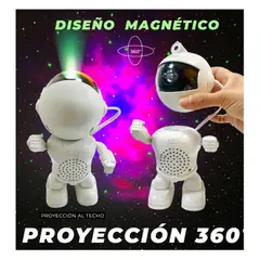GENERICO - Parlante Musical Proyector Astronauta Bluetooth Luces Led RGB+Control