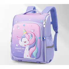GENERICO - MOCHILA ESCOLAR GRANDE KAWAII UNICORNIO