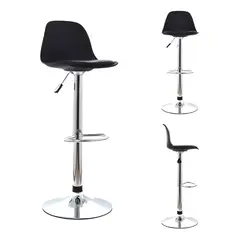 GENERICO - SET X2 BANCO SILLA BAR LEANEX NEGRO
