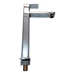 GENERICO - Grifo Monomando Moderno Cromado - Modelo Alto Cuadrado para Ovalin