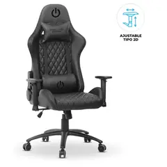 ENKORE - Silla Ergonómica Gamer 2D BRAVIO ENC GC1002 RGB Negro