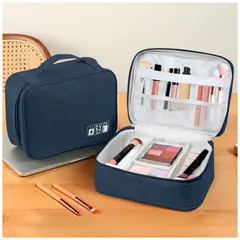 KELLER - Neceser de Maquillaje Cosméticos Portátil Azul BW1