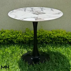 MIN CITY HOME - Mesa Tulipan en base negra