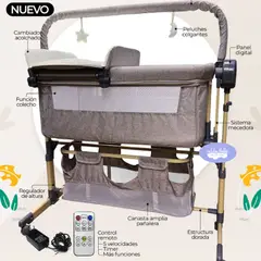 GENERICO - Cuna Colecho eléctrica premium yet beige