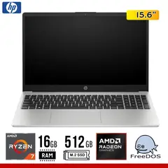 HP - LAPTOP 255 G10 15,6" FHD RYZEN7-7730U 16GB SSD512GB FREEDOS