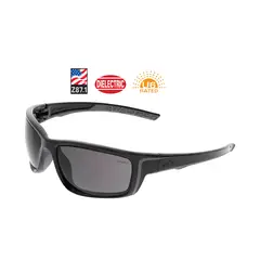 GENERICO - Lentes de Seguridad Deportivas MCR SR4 Negras ANSI Z87 Filtro UV 99.9% Dieléctricas