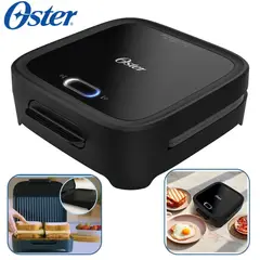 OSTER - Sandwichera Compacta Con Platos Hondos Ckstsm400 Negro
