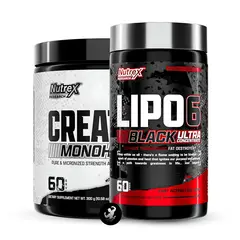 NUTREX RESEARCH - Pack Creatina Monohidratada 300 grs + Lipo 6 Black UC
