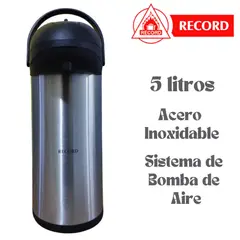 RECORD - Termo Bomba de 5 Litros en Acero Inoxidable