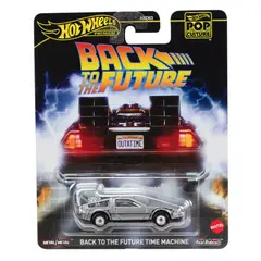 HOT WHEELS - Premium Volver Al Futuro Time Machine DeLorean