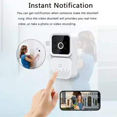 OEM - Timbre Inalámbrico con Video HD Alarma y Control por App