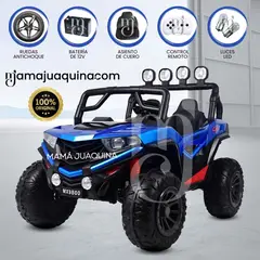 BABY - Carro a Batería 4 x 4 King «UTV VOLTAGE» Todo Terreno Blue