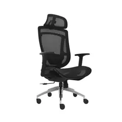 MOBELART - Silla de Oficina Presidente Bogi BA Negro Ergonómica möbelArt