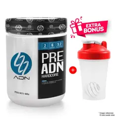 ADN - PRE 600 GR Pre entreno Óxido Nítrico Manzana + Shaker