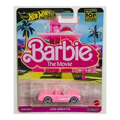 HOT WHEELS - Premium Barbie 1956 Corvette Chevrolet Rosado