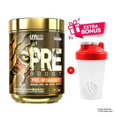 LEVEL PRO - PRE BOOST Pre-Workout 352 G Green Apple + Shaker