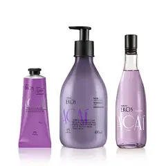 NATURA - Kit Ekos Acai x3 Hidratante de manos + Hidratante cuerpo + Frescor