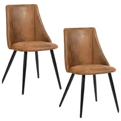 NOVAHUS - Set x 2 Sillas Comedor Moravia Café