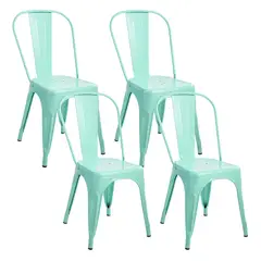 NOVAHUS - Set x 4 Sillas Metal Tolix Menta