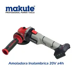 MAKUTE - AMOLADORA ANGULAR INALAMBRICA DE 20V