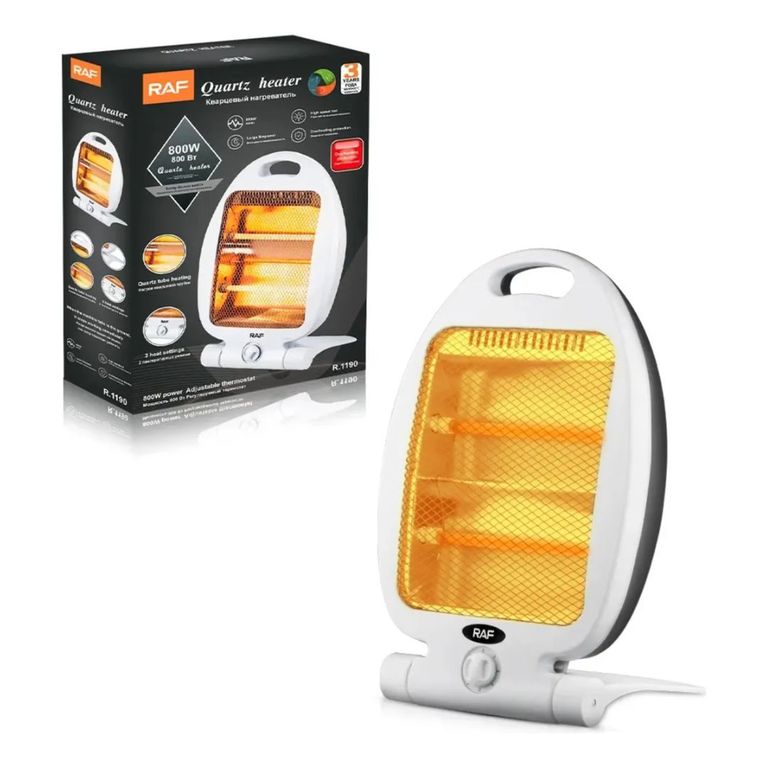 Calefactor RAF 800W 2 Niveles de temperatura con Seguridad Anticaída