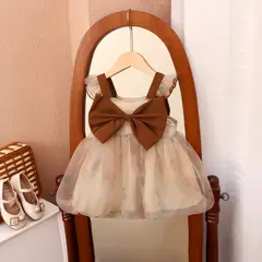 GENERICO - VESTIDO PARA BEBE NIÑA MANGA ACERO