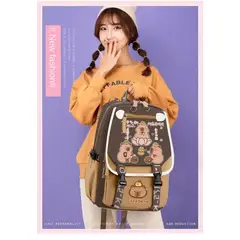 GENERICO - MOCHILA GRANDE CAPIBARA CON PINNES