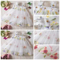 GENERICO - VESTIDO PARA NIÑA BEBE CON BORDADOS