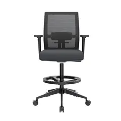 OFIDEAS - Silla Cajero Ergonómica Con Apoyabrazos Noha Negro Nylon