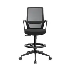 OFIDEAS - Silla Cajero Ergonómica Con Apoyabrazos Andy Negro Nylon