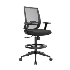 OFIDEAS - Silla Cajero Ergonómica Con Apoyabrazos Think Negro Nylon