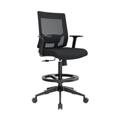 OFIDEAS - Silla Cajero Ergonómica Con Apoyabrazos Radius Negro Nylon