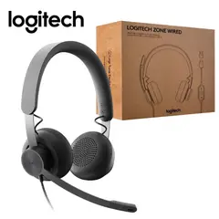 LOGITECH - Audífonos Zone Wired con micrófono con supresión de ruido