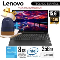 LENOVO - Laptop V15 G2 IJL 15.6"  FHD Intel Celeron N4500 8GB RAM 256GB SSD 82QY00QALM + Mochila