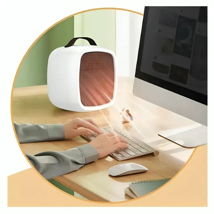 Máquina Calefactor Eléctrico Calentador Personal Portátil de 500W