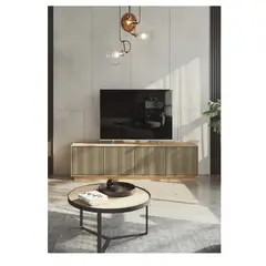 TU MESITA - Mesa de TV Nórdica Xanty 60 color Duna 4 puertas