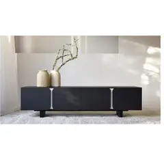 TU MESITA - Mesa de TV Moderna Jalisco 65 color Negro 4 puertas