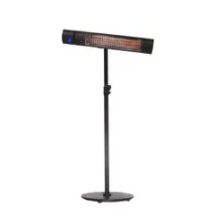 LARBIS - SET - Calefactor exterior COMFORTalu + parante POLEbase black Soporte a Piso