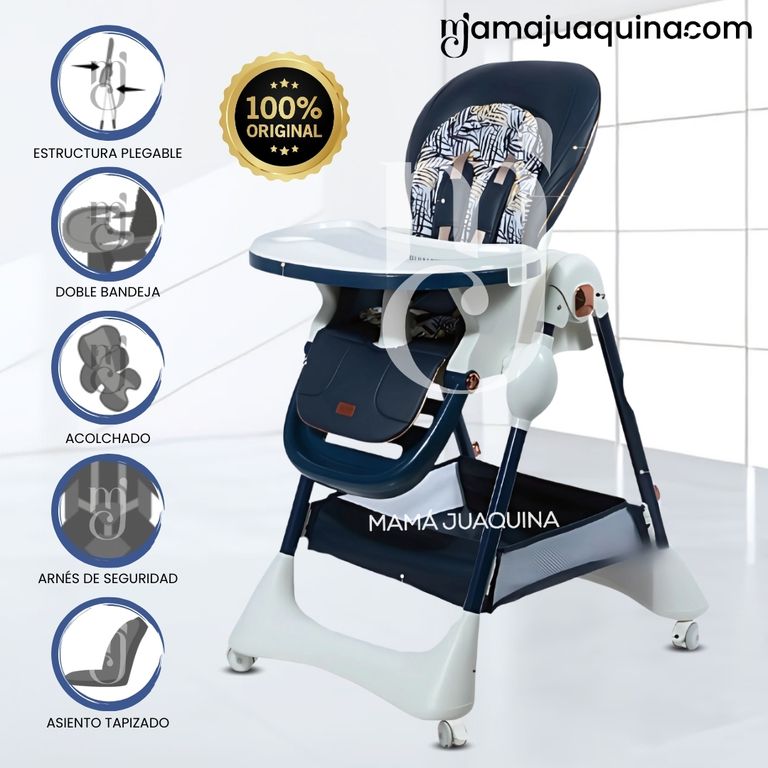 Silla de Comer de Lujo «YUMI» Edición Limitada Blue