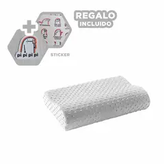 GENERICO - Almohada Comoda y Ergonomica Color Blanco Y+Regalo Stickers