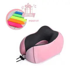 RYBIU IMPORT - Pack4 Almohada Util en Rosado Espuma Y+Banderitas Adhesivas