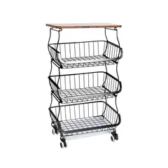 RYBIU IMPORT - Gabinete Atractivo con Rodillos de Negro Y+Regalo Stickers